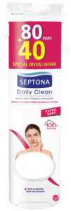 وسادات قطنية مستديرة 40+80